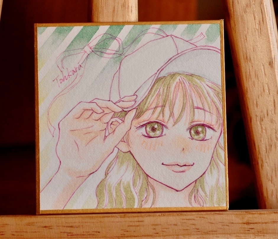 水彩イラスト原画 豆色紙 雪月風花 Booth