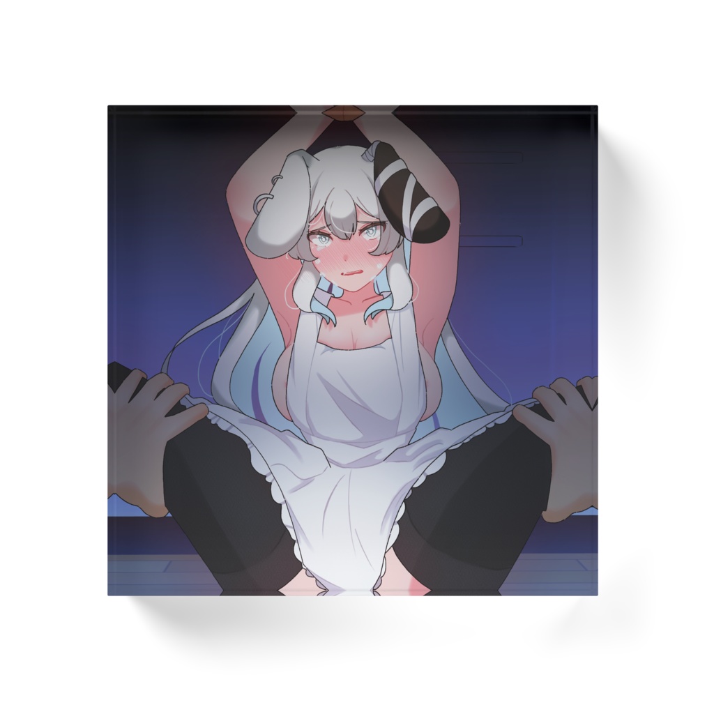 えち兎愛アクリルブロック(文字なし)