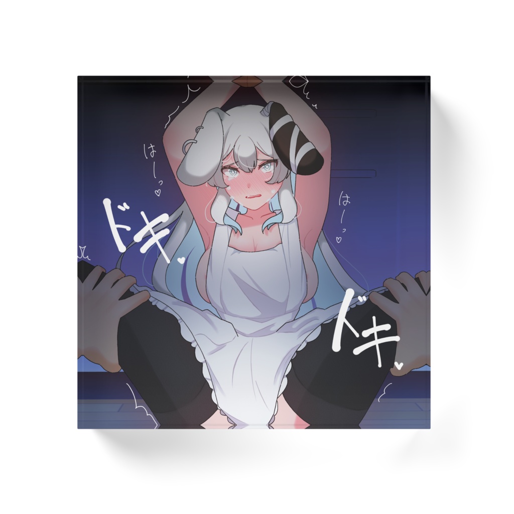 えち兎愛アクリルブロック(文字入り)