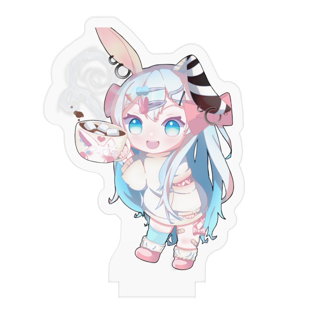 あったか兎愛アクリルスタンド50×50mm