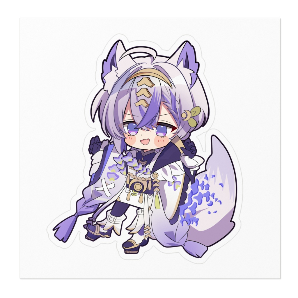 【誕生日記念グッズ】白狼かなで ステッカー A