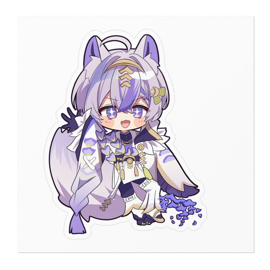 【誕生日記念グッズ】白狼かなで ステッカー B