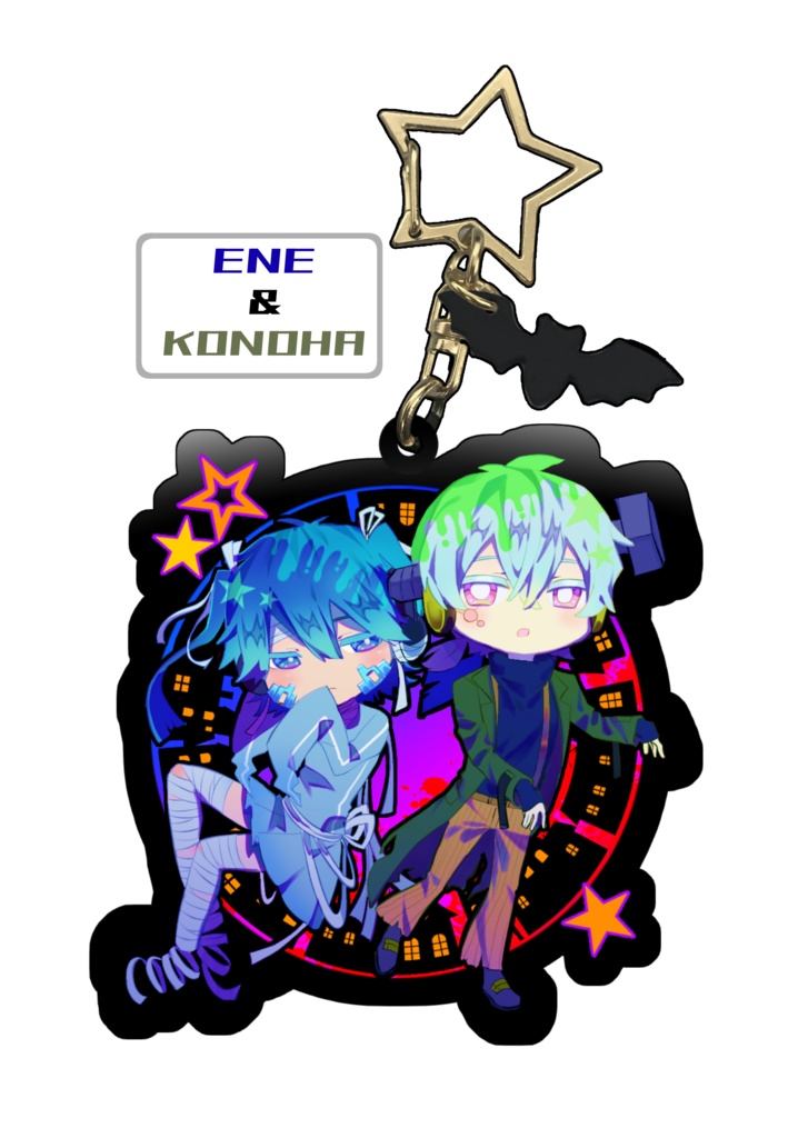 【カゲプロオールキャラ】ハロウィン風 黒アクキー🎃