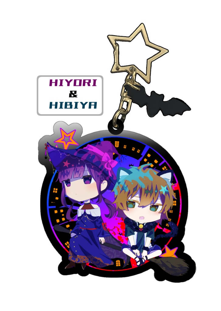 【カゲプロオールキャラ】ハロウィン風 黒アクキー🎃