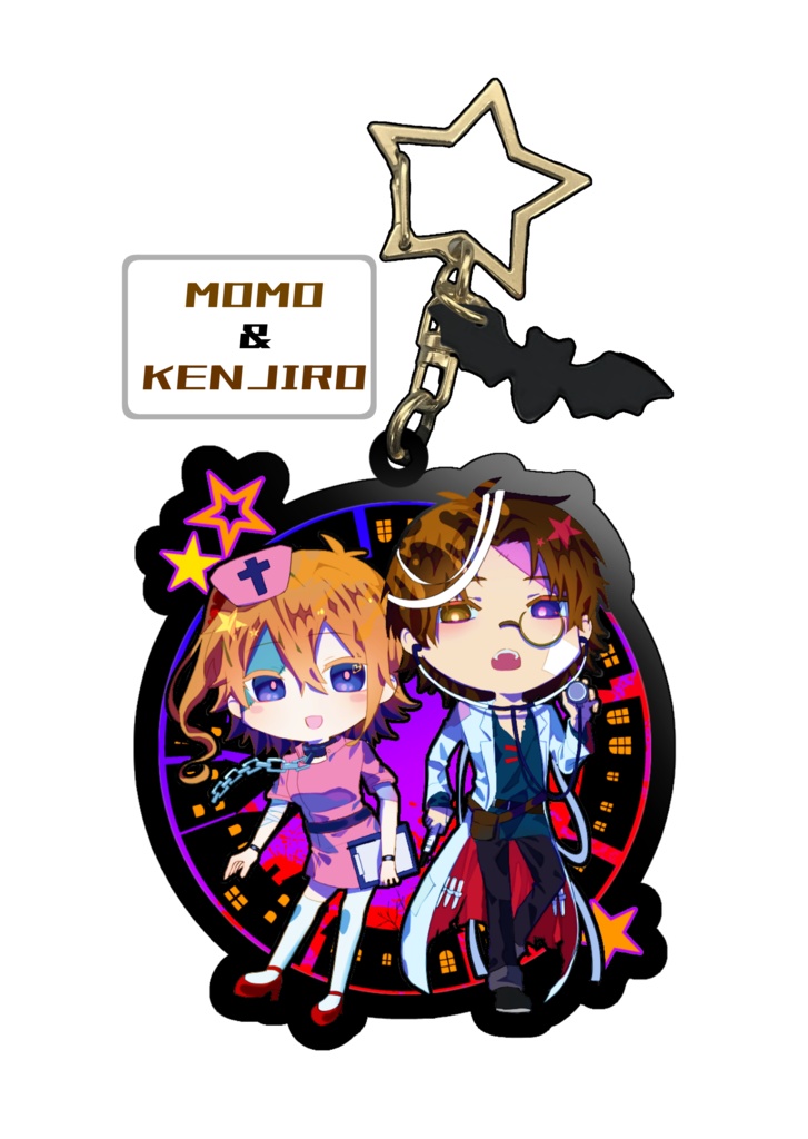 【カゲプロオールキャラ】ハロウィン風 黒アクキー🎃