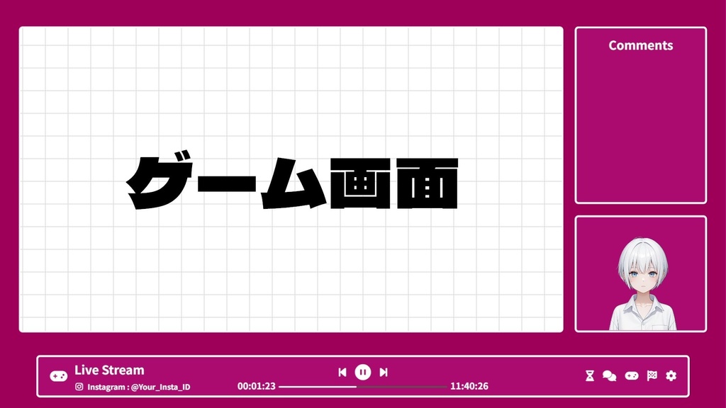 【配信画面】Music Screen