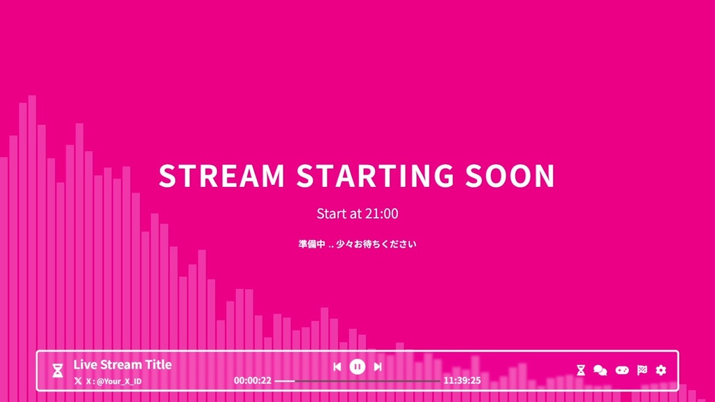 【配信画面】Music Screen