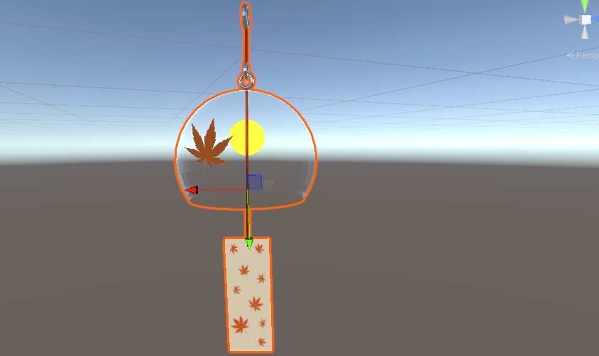 【無料】秋の風鈴ピアス【free】