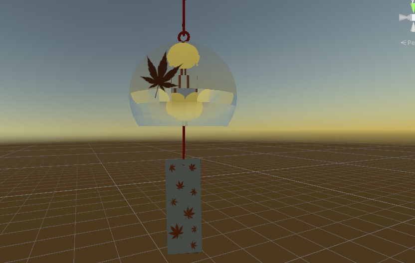 【無料】秋の風鈴ピアス【free】