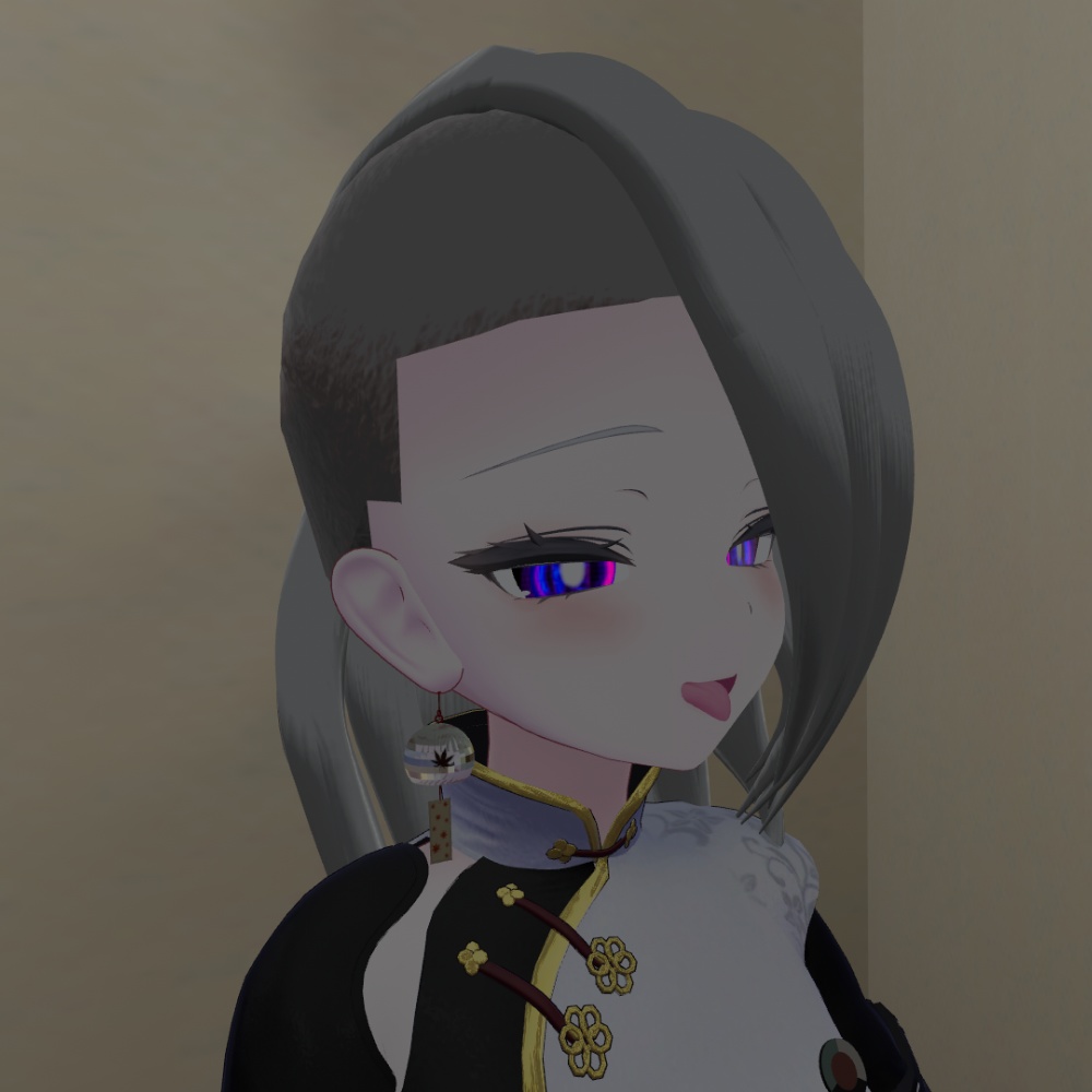 【ルルネ/rurune専用】斜月のアシメヘアー【VRChat】