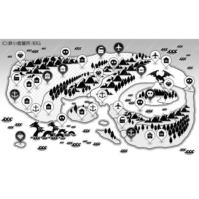 【クリスタ素材】シンプルマップ制作キット