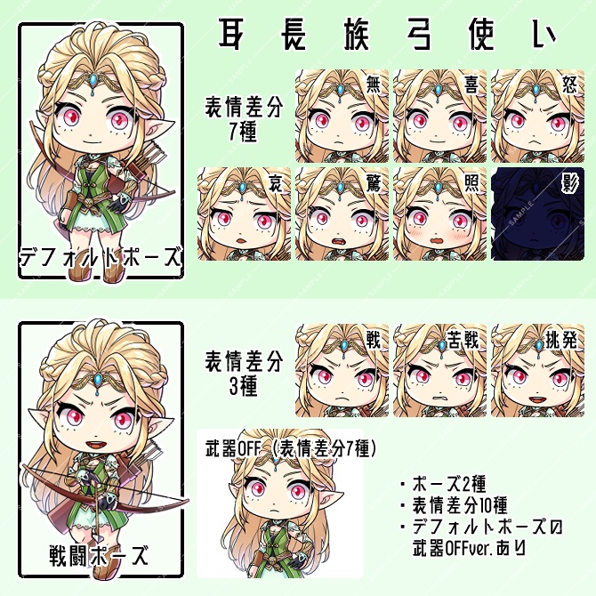 【立ち絵素材】勇者一行ちびキャラ