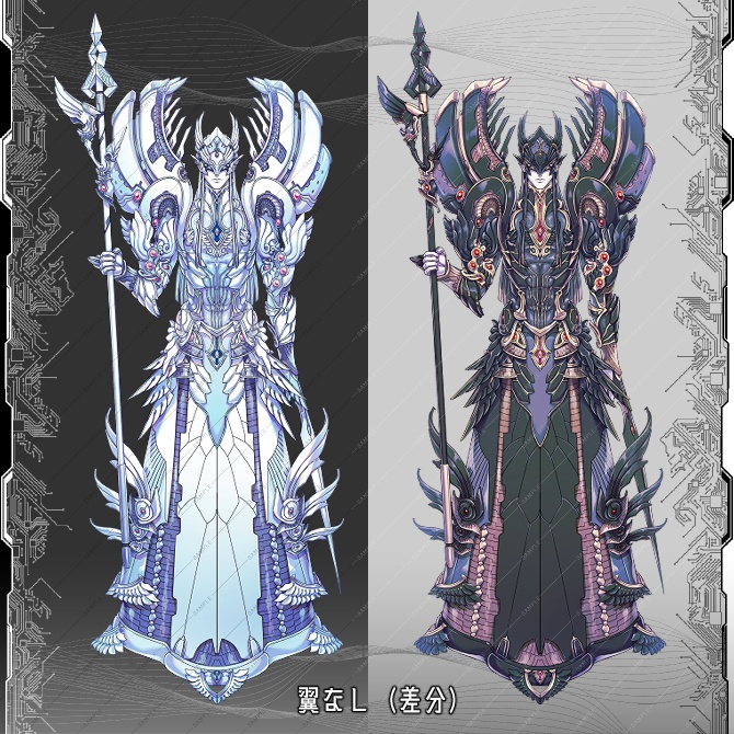 【立ち絵素材】SF風天使セット