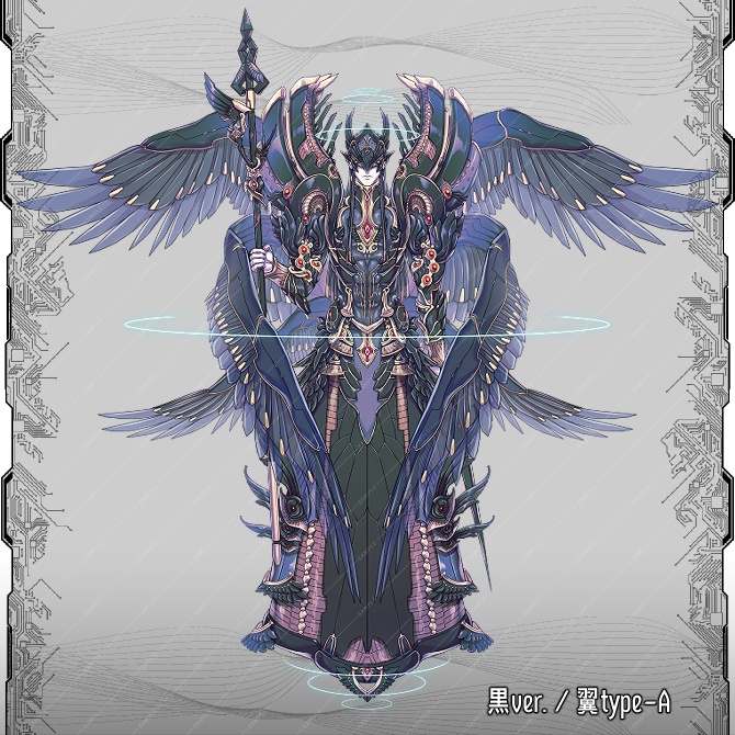 【立ち絵素材】SF風天使セット