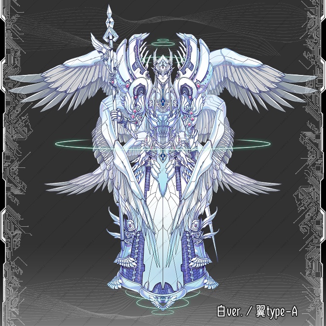 【立ち絵素材】SF風天使セット