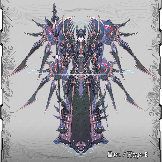 【立ち絵素材】SF風天使セット