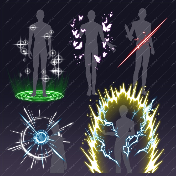 【画像素材】立ち絵用エフェクト画像素材集