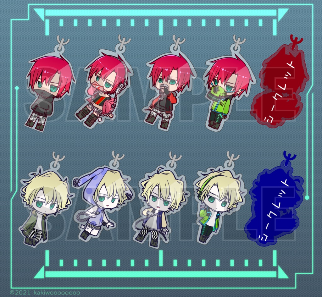 【衣装シリーズ2】HuAIアクリルキーホルダー