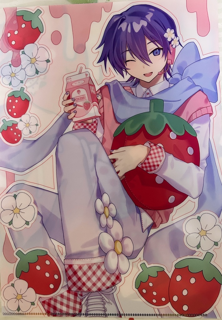 【合作】いちごみるくKAITOクリアファイルセット