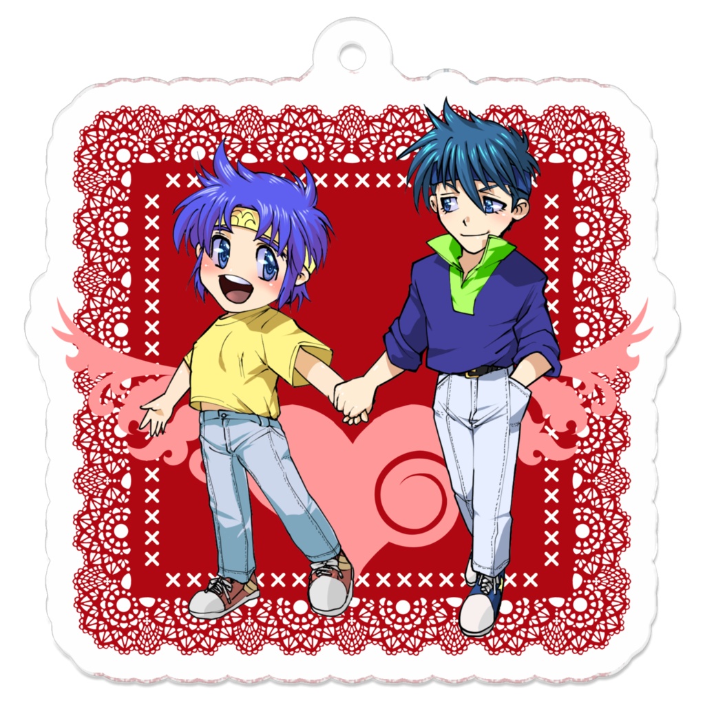 当秀アクキー（クリアコートあり）