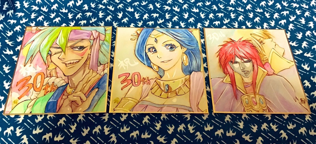 【ミニ色紙】カブ伝発売30周年記念