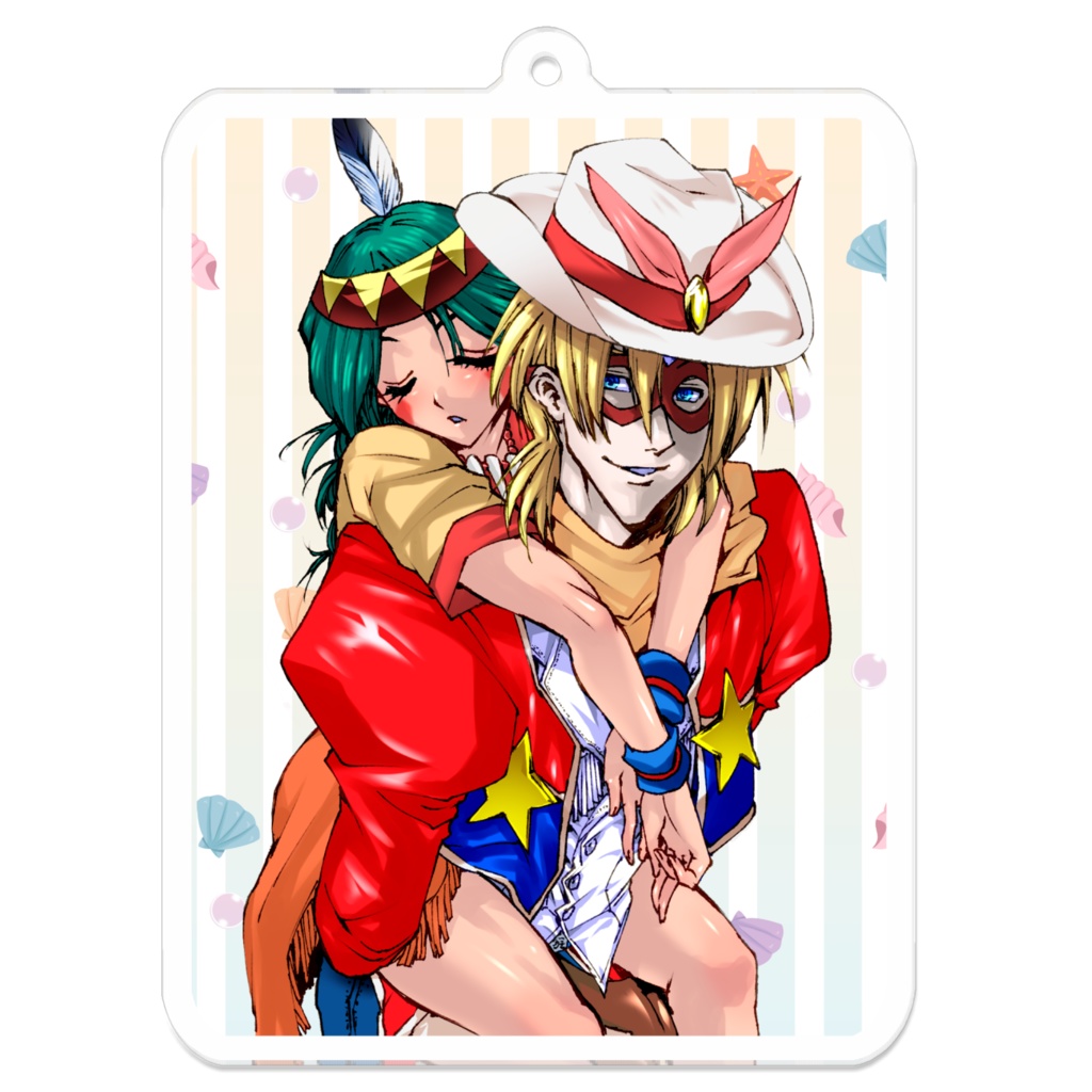 Acrylic key holder ACE and YUNOU②