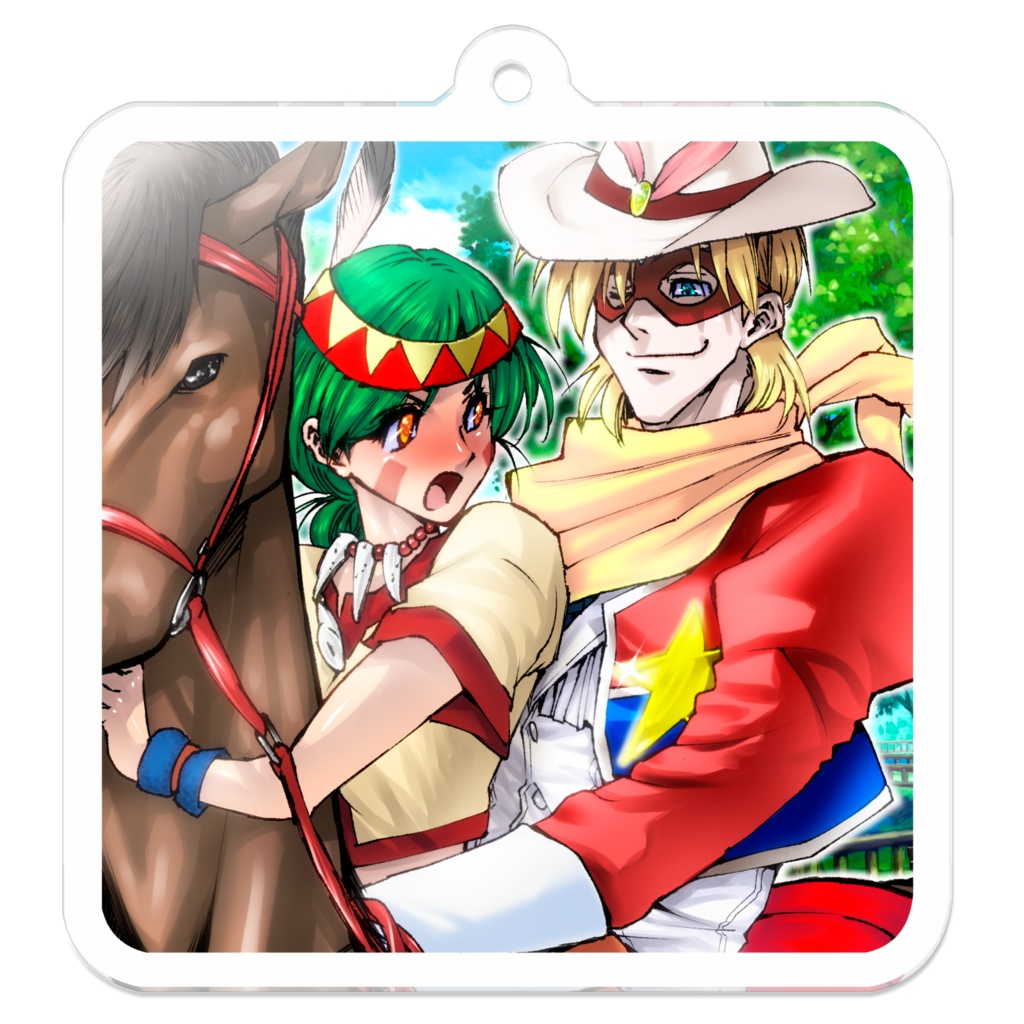 Acrylic key holder ACE and YUNOU①