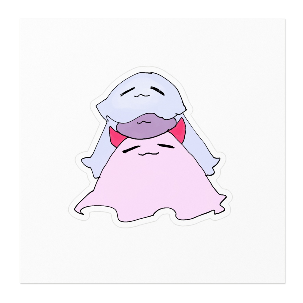 本読むおばけさんステッカー