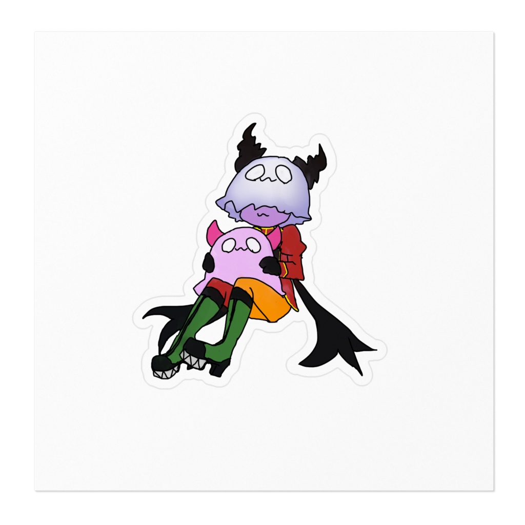 本読むおばけさんステッカー