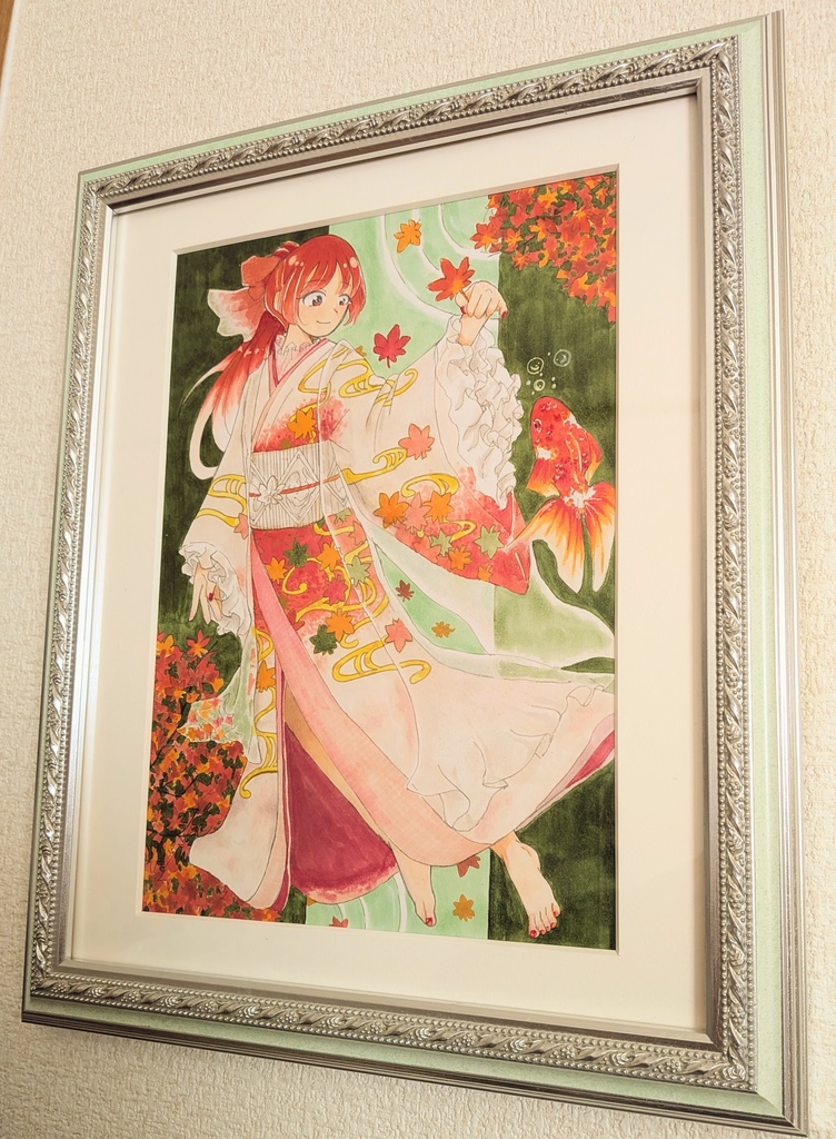 原画「紅葉流るる」