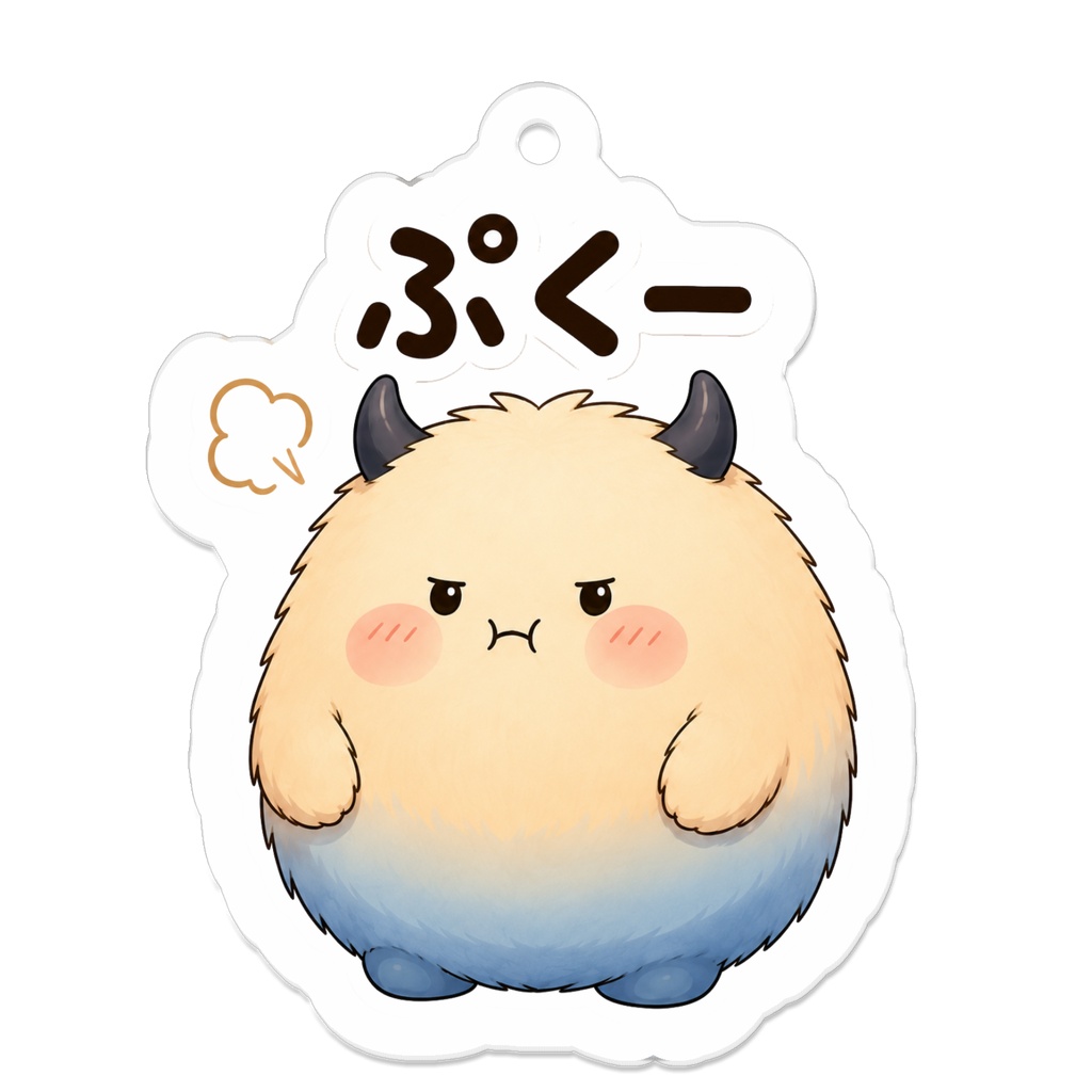 ころふわ_アクリルキーホルダー (ぷくー)