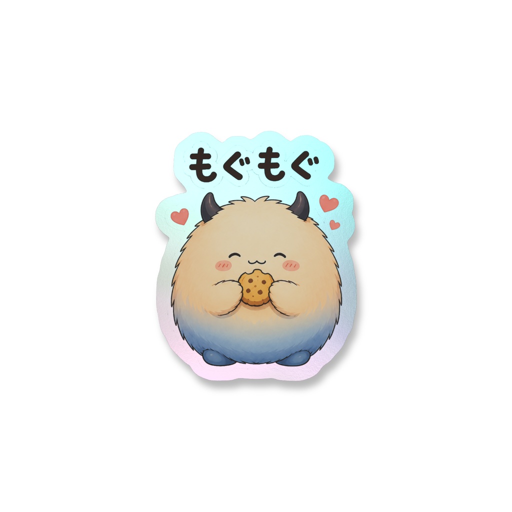 オーロラスマホステッカー (トンキィ_もぐもぐ)