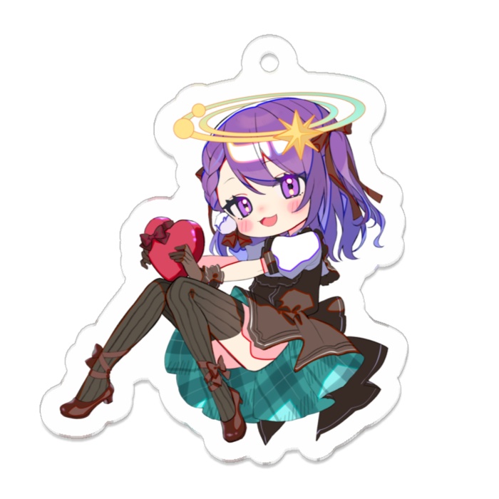 【受注生産】夕星まひな アクリルキーホルダー バレンタインSDver.