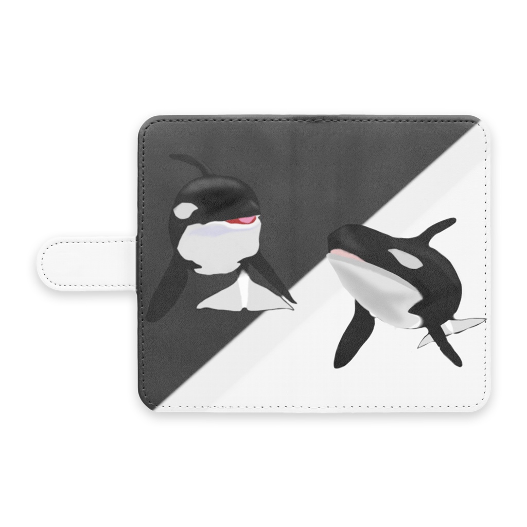 シャチの手帳型Androidケース