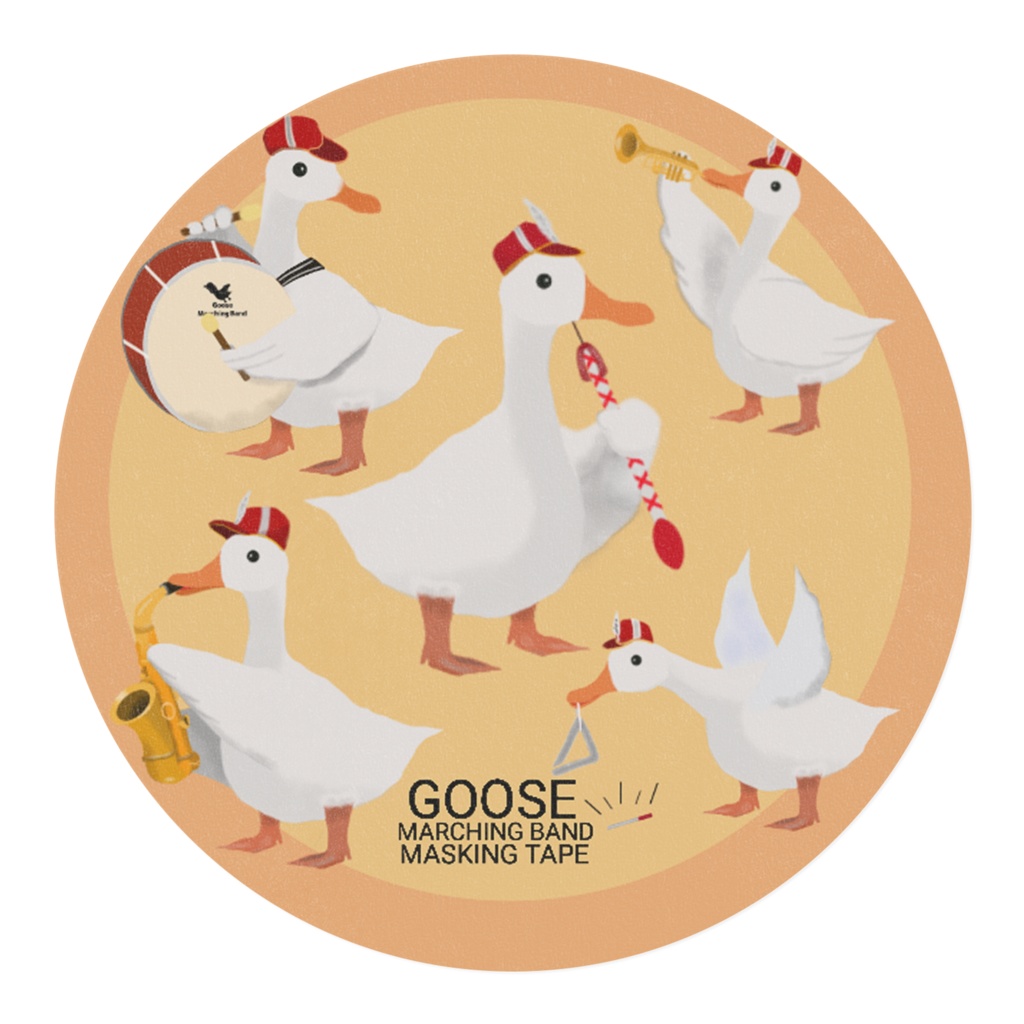 マスキングテープ/ガチョウのマーチングバンド Goose Marching Band