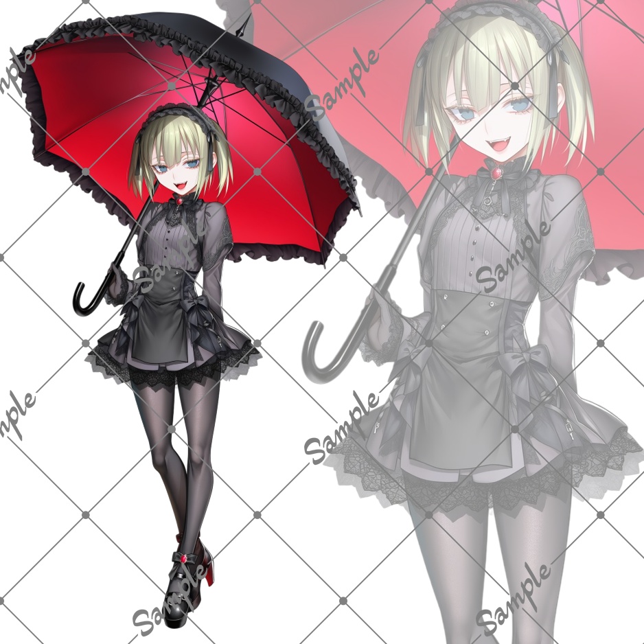 立ち絵素材No.5_幼女_ゴスロリ_女性