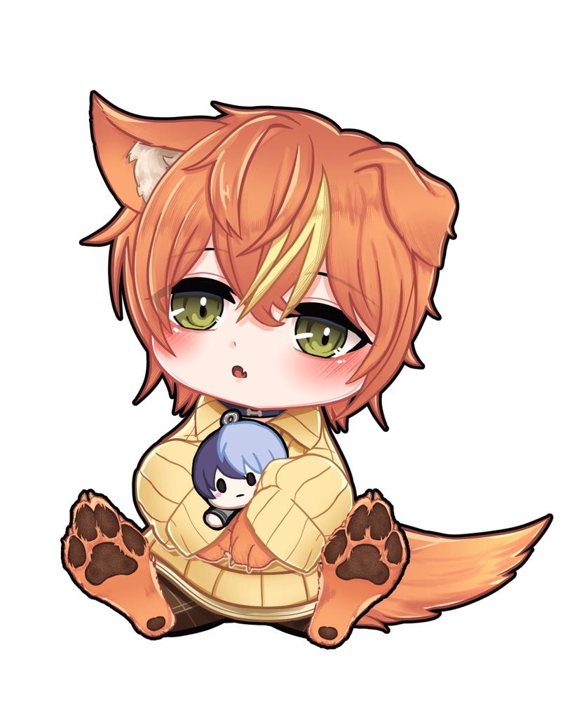 尻尾ふりアクリルスタンド🐶🥞「なでて!」