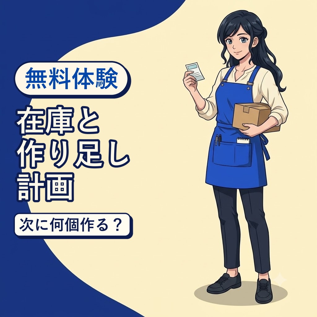 在庫と作り足し計画シート【無料版】Googleスプレッドシート
