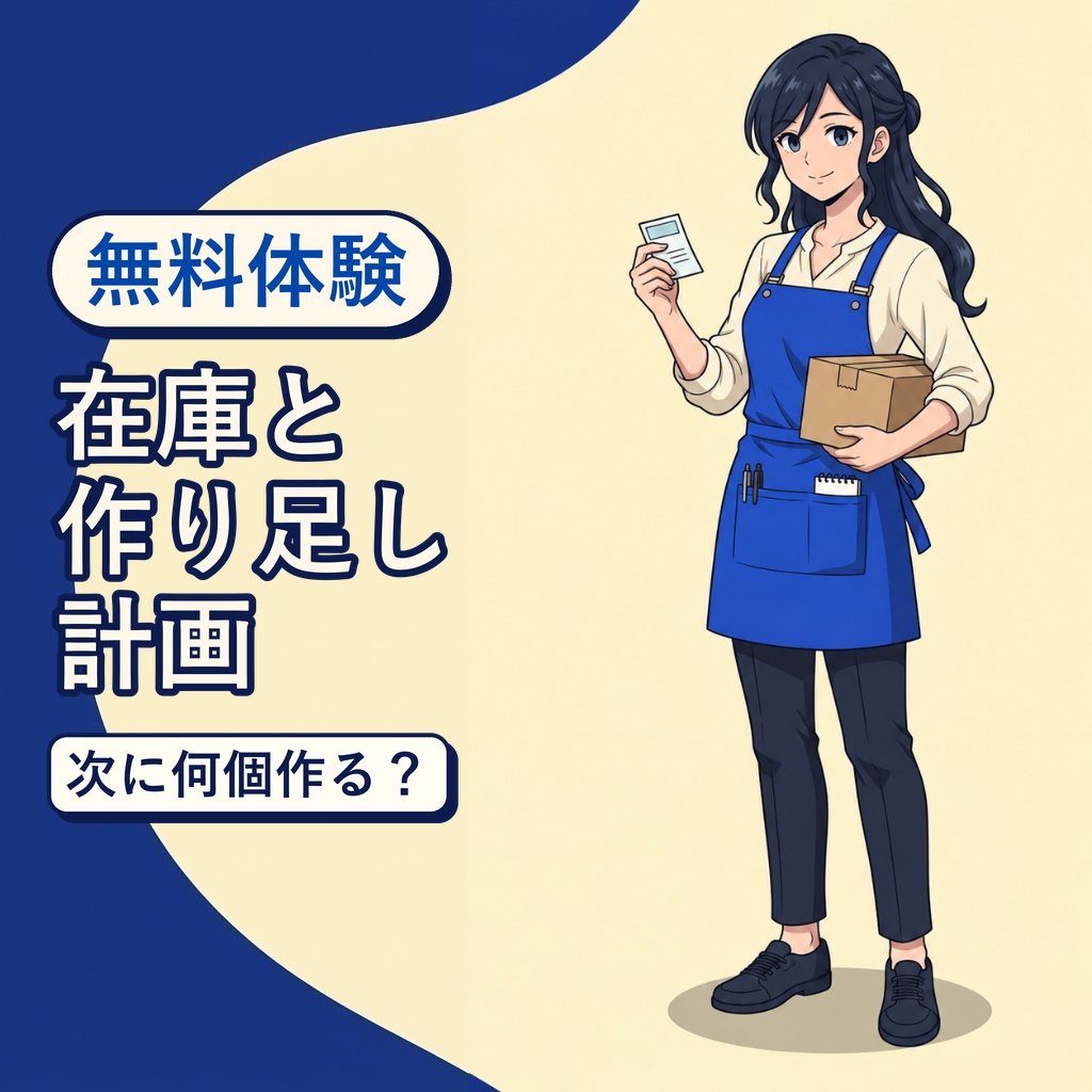 在庫と作り足し計画シート【無料版】Googleスプレッドシート