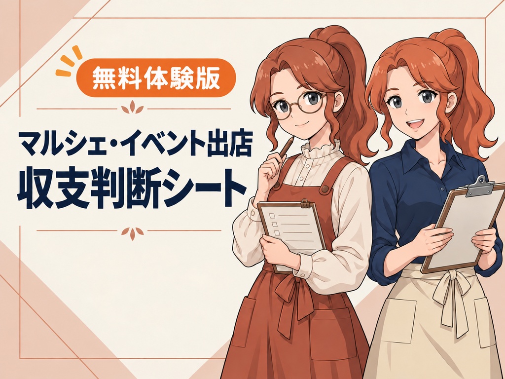 マルシェ・イベント出店 収支シート【無料体験版】Googleスプレッドシート
