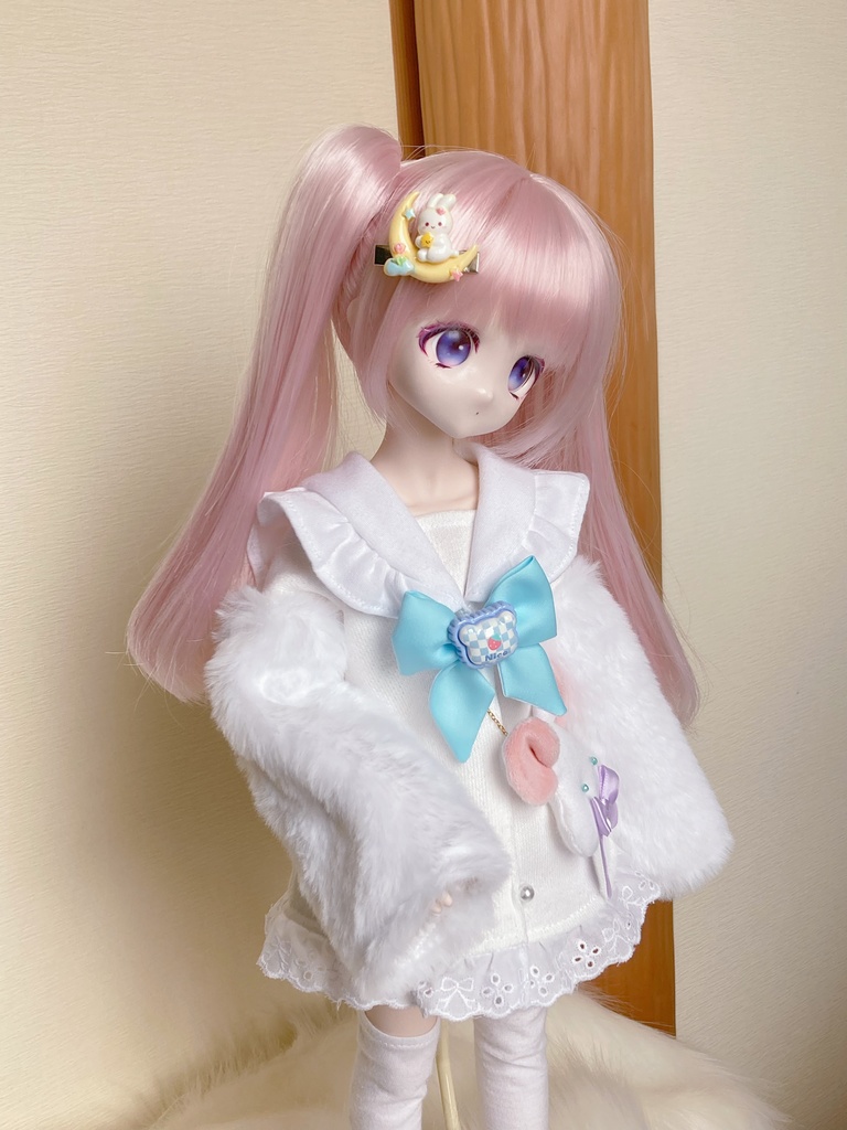 お袖もふもふ♡ゆきうさセーラーワンピ
