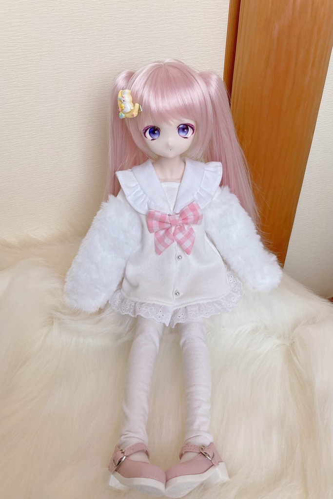 お袖もふもふ♡ゆきうさセーラーワンピ