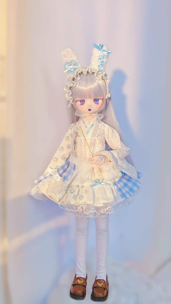 【即納】白うさぎのアシメ浴衣セット🐰🤍