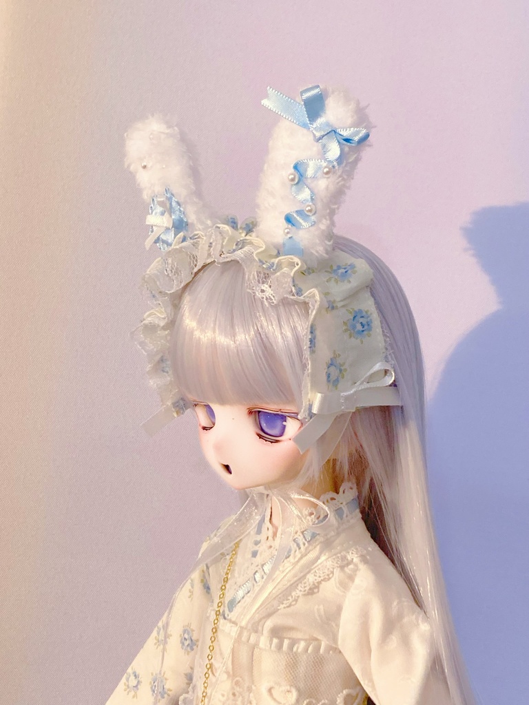 【即納】白うさぎのアシメ浴衣セット🐰🤍