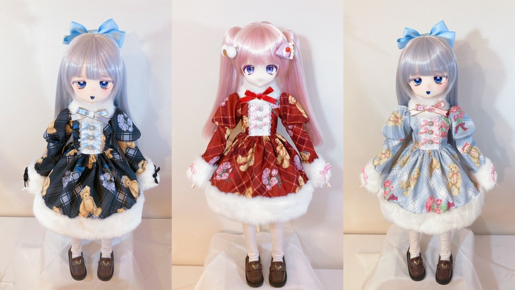 【即納】冬のふわもこワンピース🧸