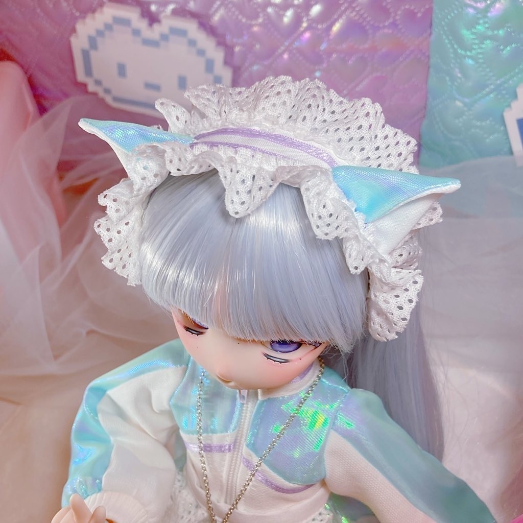 ねこみみヘッドドレス！メッシュフリルver.