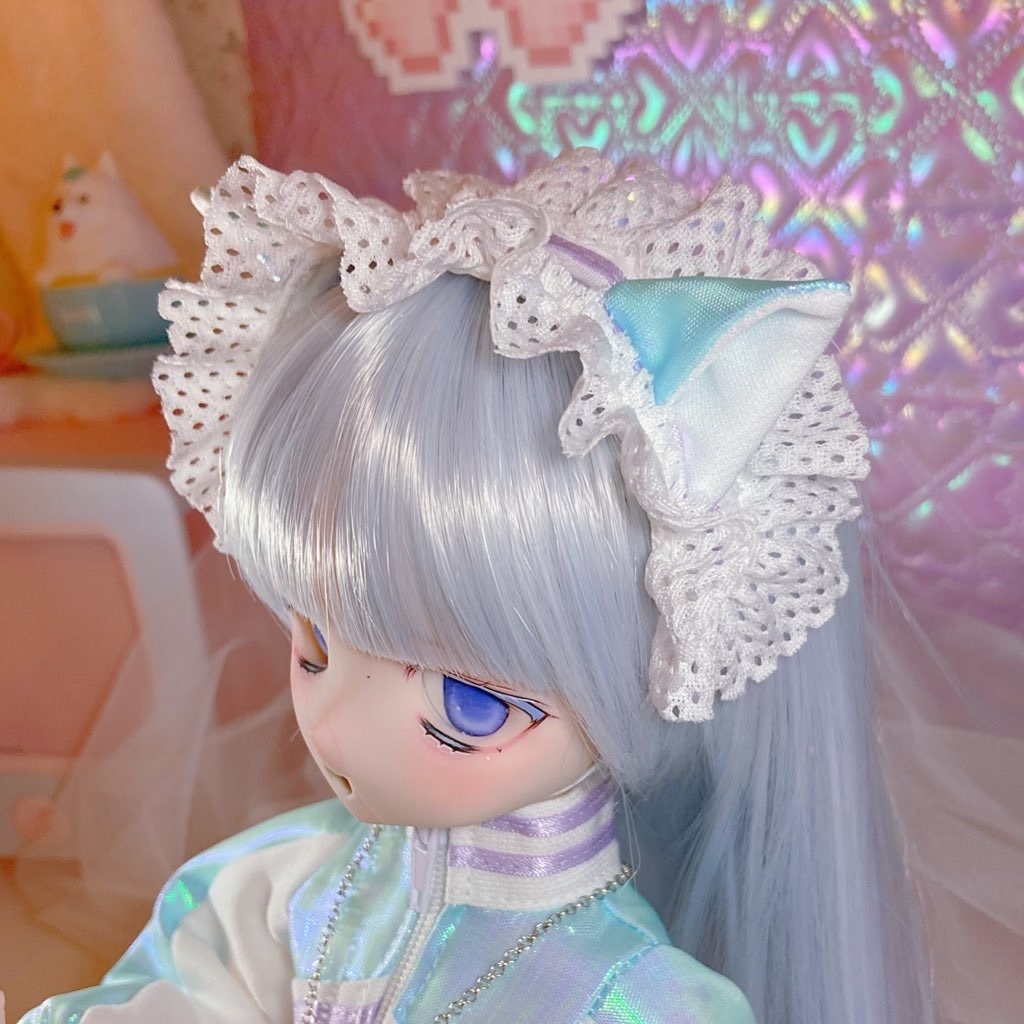 ねこみみヘッドドレス!メッシュフリルver.