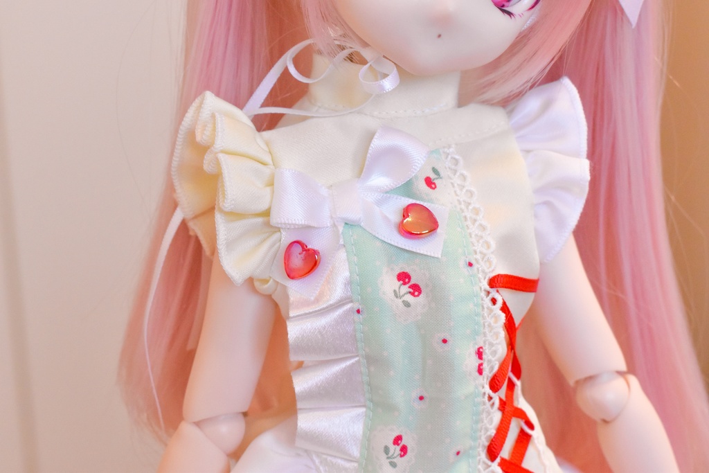 【再販】ぷりちー♡アシメ服 ちぇりー×赤リボン
