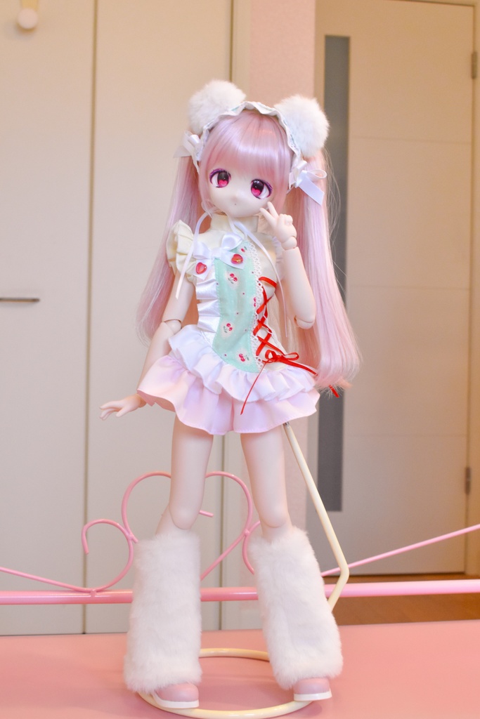 【再販】ぷりちー♡アシメ服 ちぇりー×赤リボン