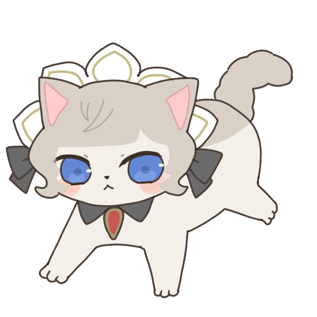 ねこサンドローネ　両面アクキー